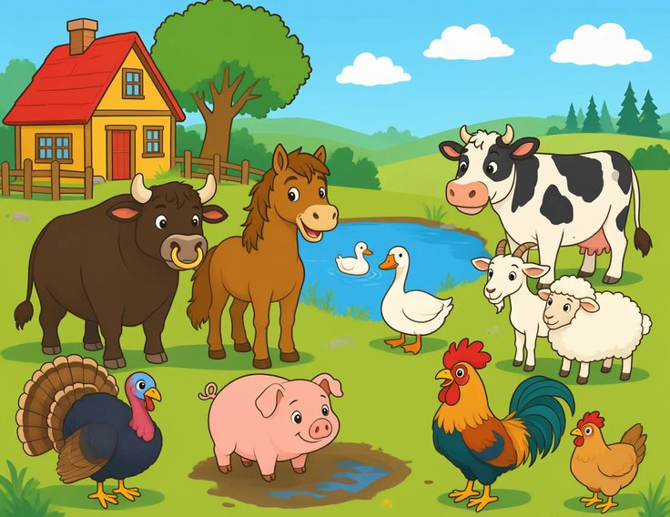 Busy Farm printable