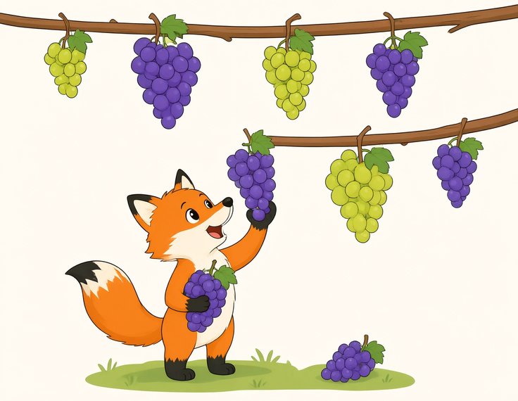 Fox and Grapes printable